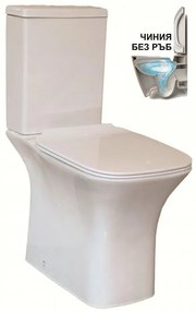 Моноблок ICC6383GEB P, седалка и капак с плавно затваряне, порцелан, бял, 82x63x36см