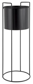 Комплект от 3 черни железни саксии за цветя върху основа Essence - PT LIVING