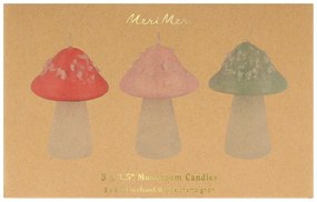 Свещи в комплект 3 бр. Mushroom – Meri Meri