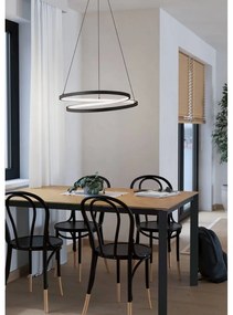 Черно LED висящо осветително тяло ø 55 cm RUOTALE – EGLO