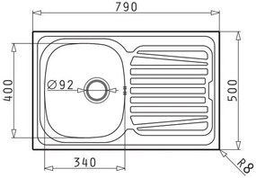 Измийте Pyramis Sparta 1B 1D-79X50-гладка