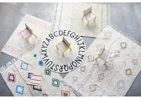 Детски стол в светлорозов и естествен цвят Vintage Nude – Lorena Canals