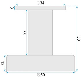 Закачалка за баня 6606A Modern Brush Nickel