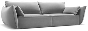 Светлосив кадифен диван 208 cm Vanda – Mazzini Sofas