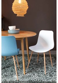 Кръгла маса за хранене с дъбов плот ø 100 cm Fabio - White Label