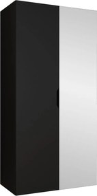 Гардероб Малага плюс двукрилен-Черен