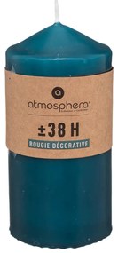 Свещ без аромат atmosphera Hugo, Кръгла, 7x13 cm - Зелен