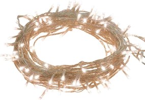 343228 vidaXL LED стринг със 150 LED топло бяло 15 м PVC