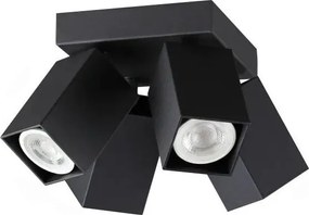 Ideal Lux - LED точково осветително тяло DYNAMITE 4xGU10/7W/230V CRI 90 черно