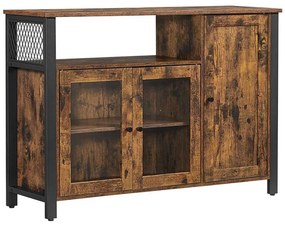 Комод FIRA кафяв/черен