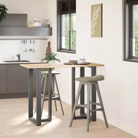 4013094 vidaXL Крака за бар маса, Т-образни, 2 бр., антрацит, 60x35x(100-101) см, стомана