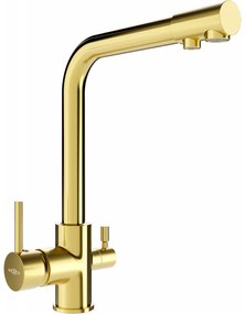 Mexen Duero кухненски смесител, злато - 671600-50
