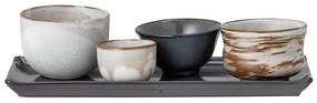 Комплект от 4 керамични купички и поднос за суши Masami - Bloomingville