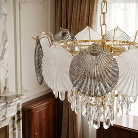 Кристална висяща лампа SWE083-CP 40cm GOLD