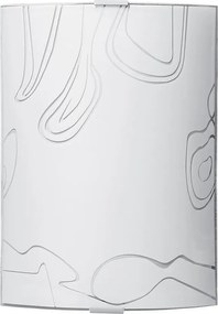 Аплик СИМФОНИ, 200х290, бял гланц, 1xE27