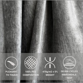 Сиво тапицирано двойно легло с място за съхранение 200x200 cm Mavel – Maison de Rêve