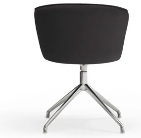 Черни тапицирани трапезни столове в комплект 2 бр. Add – Teulat