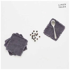 Тъмносиви подложки от плат в комплект от 4 - Linen Tales