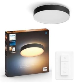 Philips - Димируема LED таванна лампа Hue ENRAVE L LED/33,5W/230V черна + дистанционно управление
