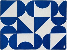 Синьо /кремаво одеяло 150x200 cm Tul – noo.ma