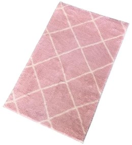 Розов килим за баня 50x80 cm Diamond – Mila Home
