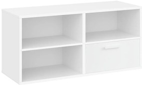 Бял нисък скрин с чекмеджета 90x43 cm Keep by Hammel - Hammel Furniture
