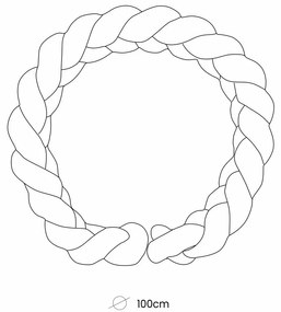 Розово гнездо за бебе 100x100 cm – Meowbaby