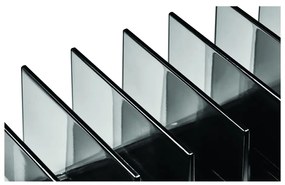 Матово черен органайзер за козметика за баня от рециклирана пластмаса Palette Station - iDesign