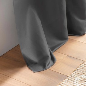 Антрацитно перде от микрофибър 140x280 cm Absolu – douceur d'intérieur