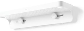 Бял самоносещ рафт за баня, изработен от рециклирана пластмаса Flex Adhesive - Umbra