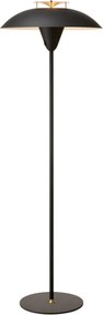 Halo Design 748976 - Подова лампа STEPP 1xE27/28W/230V черна/месинг