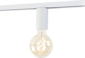 E27 Фитинг с релсова окачване за 1-фазова релса бяла - Jeana