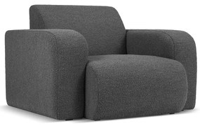 Тъмносив фотьойл от плат букле Molino - Micadoni Home