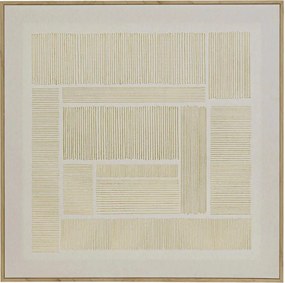 Картина с рамка atmosphera Idrissa, Принт на платно 58x58 см, Ефект алуминий