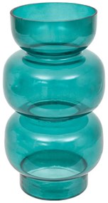 Ваза atmosphera Be vintage, 25 cm, Стъкло, Тюркоаз