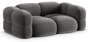 Сив кадифен диван 210 cm Loretto – Cosmopolitan Design