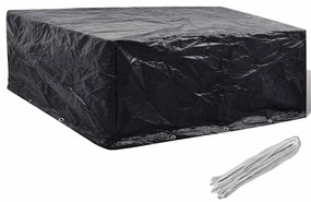 41648 vidaXL Покривало за градински мебели 10 капси 260x260x90 см