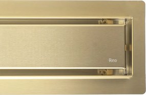 Линеен отводнител Rea Neox brush gold 70