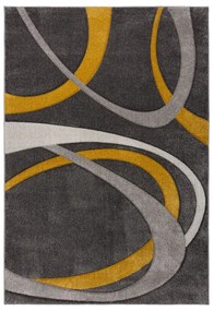 Килим в цвят жълта охра и сиво 120x170 cm Elude Orb – Flair Rugs