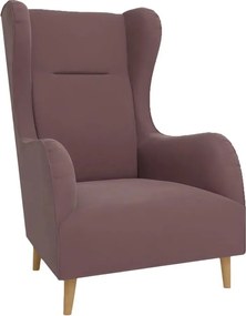 Фотьойл от розово кадифе Carole - Ropez