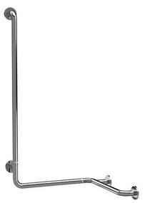 Дръжка за душ 66x118 cm неръждаема стомана/сребриста