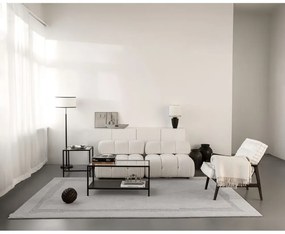 Светлосив вълнен килим 200x300 cm Morphic Rocca – Agnella