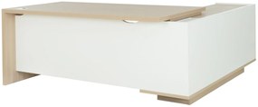 Ъглово бюро Marbrand-Left-Sonoma-Leuko-Дължина:200cm