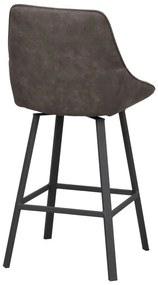 Сиви бар столове в комплект от 2 бр. (височина на седалката 65 cm) Alison – Rowico