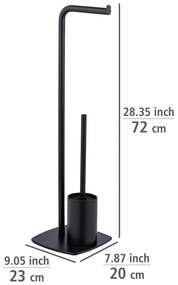 Стоманен държач за тоалетна хартия с четка Iria - Wenko