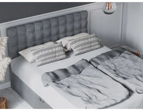 Сиво двойно легло , 180 x 200 cm Jade - Mazzini Beds