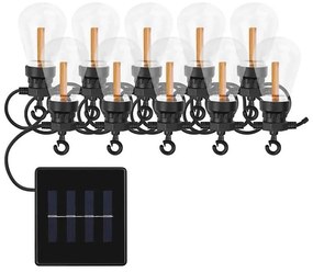 LED соларен декоративен гирлянд 10xLED/0,6W/1,2V 4,5m IP44 800 mAh