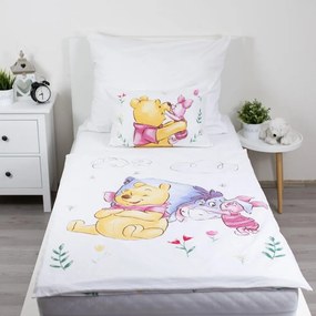 Памучно детско спално бельо за детско креватче 100x135 cm Winnie the Pooh "Pooh Hugs" – Jerry Fabrics