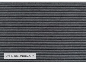 Тъмносив разтегателен ъглов диван от рипсено кадифе (ляв ъгъл) Lofty Lilly – Miuform