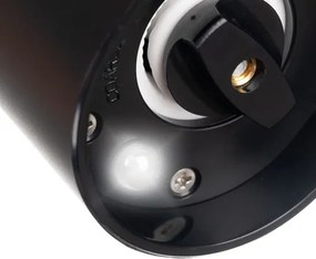 Комплект електрически мелници за сол и пипер RUHHY, LED светлина, черни, регулируема дебелина